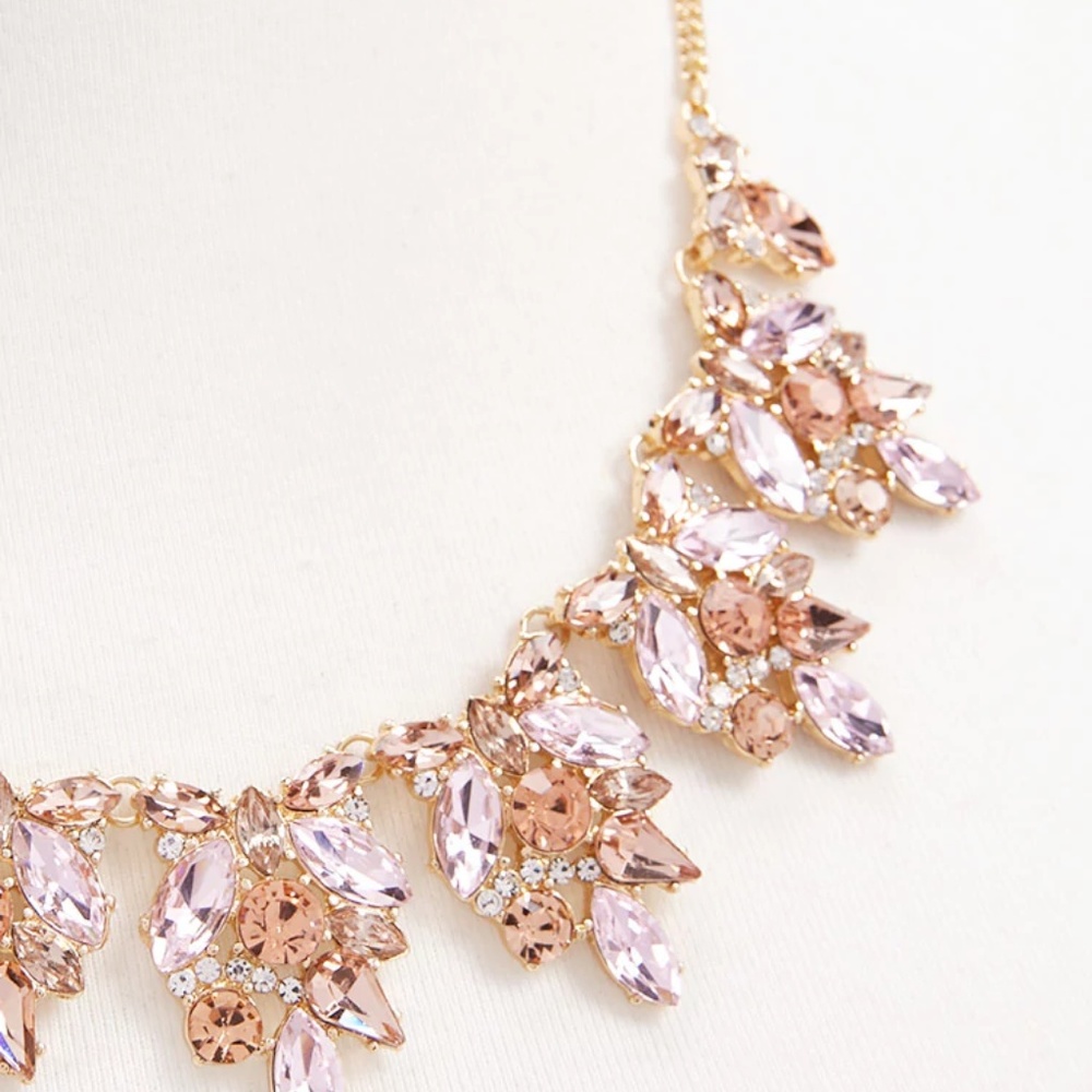 Faux Gemstone Statement Necklace - Picture 5 of 5